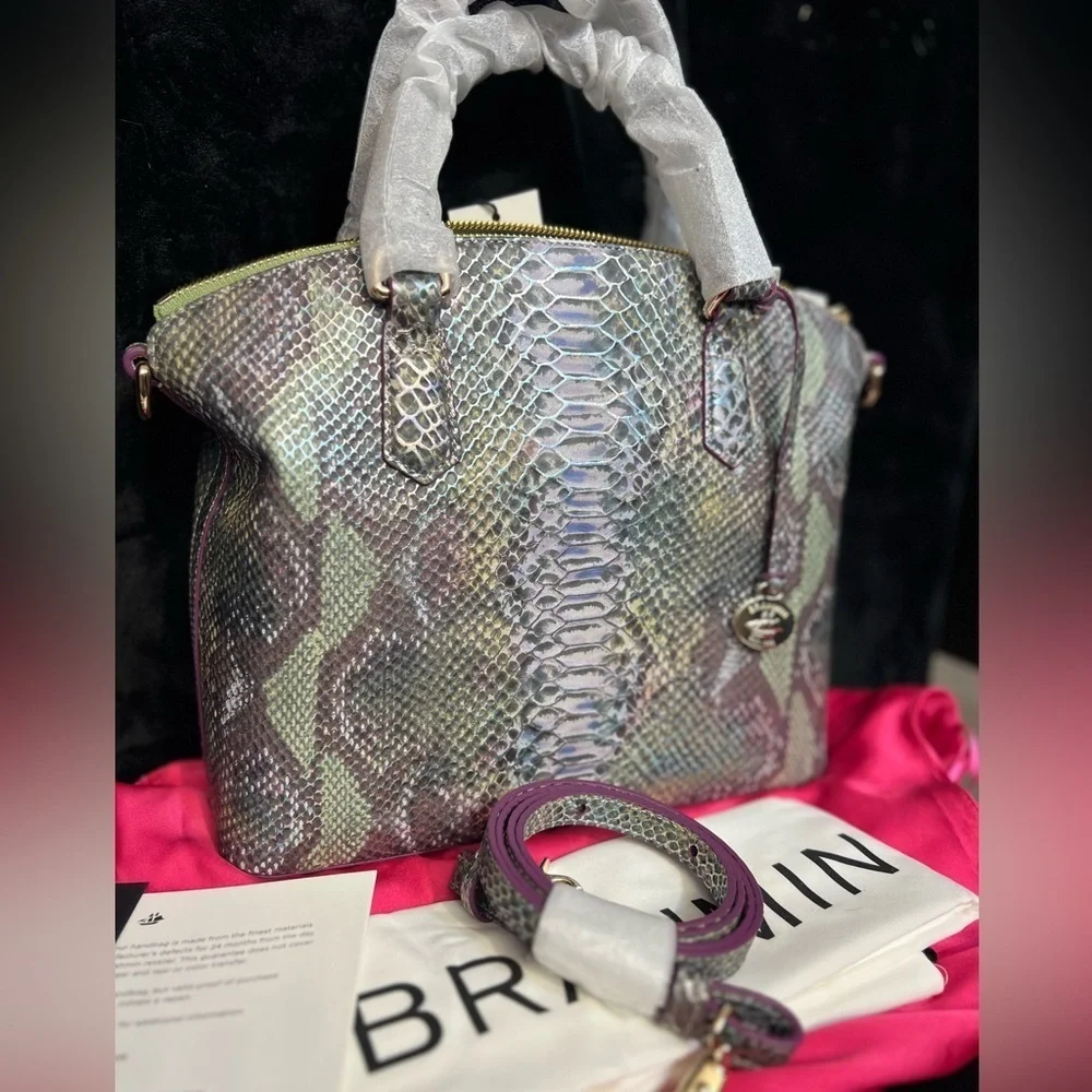 💜BRAHMIN “Moonstone Seville” DUXBURY Satchel💜NWT